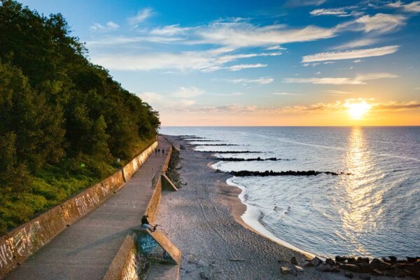 Plaża Niechorze. Zachód Słońca Niechorze