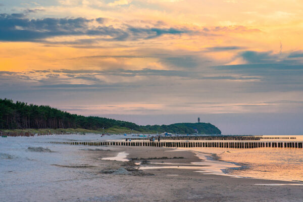Plaża Niechorze. Zachód Słońca Niechorze