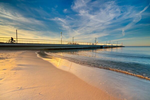 Plaża Niechorze. Zachód Słońca Niechorze